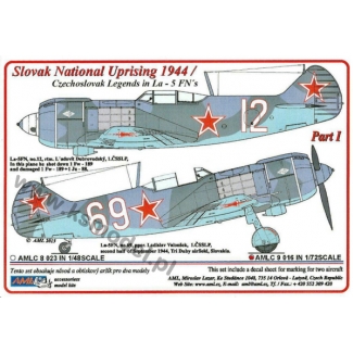 AML C9016 Slovak National Uprising 1944/ Czechoslovak Legends in La-5FN´s - Part I / 2 decal versions (1:72)