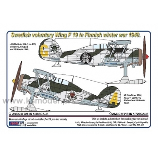 AML C9018 Swedish voluntary Wing F19 in Finnish winter war 1940 (1:72)