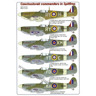 AML D72043 Czechoslovak commanders in Spitfires (1:72)