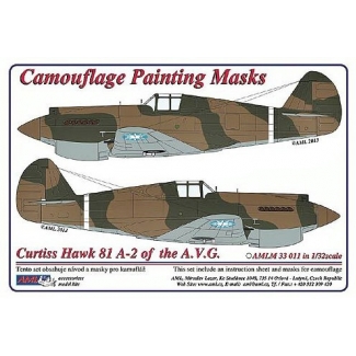 AML M33011 Curtiss Hawk 81-A2 of China AF WWII - Cam. Painting Masks (1:32)