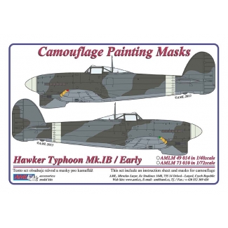 AML M73010 Hawker Typhoon Mk.Ib / Early - Camouflage Painting Masks (1:72)