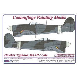 Hawker Typhoon Mk.Ib / Late - Camouflage Painting Masks (1:72)