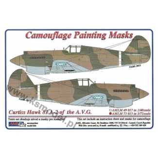 AML M73013 Curtiss Hawk 81-A2 of China AF WWII - Cam. Painting Masks (1:72)