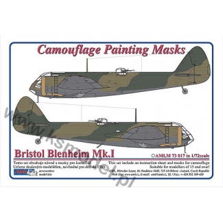 AML M73017 Bristol Blenheim Mk.I - Camouflage Painting Masks (1:72)