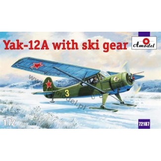 Amodel 72187 Yak-12 A with ski gear (1:72)