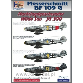 Bf 109G NJGschw Wilde Sau JG300, Pt.1 (1:48)