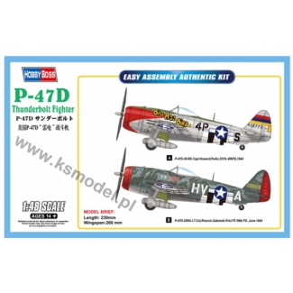 Hobby Boss 85804 P-47D Thunderbolt Fighter (1:48)