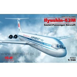 ICM 14405 Ilyushin-62M, Soviet Passenger Aircraft (1:144)