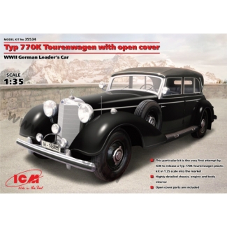 ICM 35534 Typ 770K Tourenwagen with open cover, WWII German Leader' (1:35)