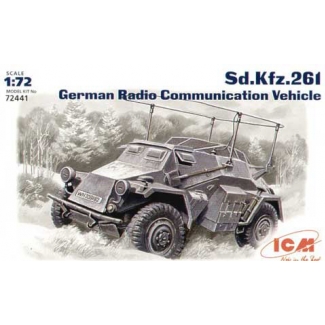 ICM 72441 Sd.Kfz. 261 German Radio Communication Vehicle (1:72)