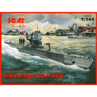 ICM S010 U-Boat Type IIB (1943) German Submarine (1:144)
