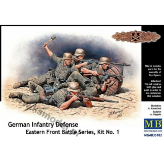 Master Box MB35102 German Infantry Defense,Eastern Front Battle Series (1:35)