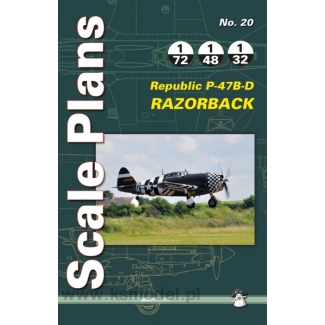 Scale Plans No.20 Republic P-47B-D Razorback (1:72,1:48,1:32)