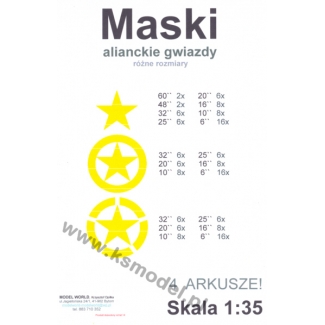 Alianckie gwiazdy - maski 1:35