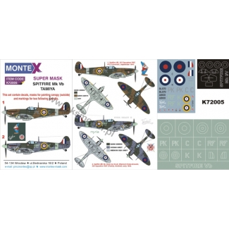 Super Mask K72005 Supermarine Spitfire Mk.Vb (1:72)