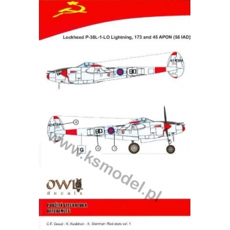 OWL D48007US Lockheed P-38L-1-LO Lightning, 173 and 45 APON (1:48)