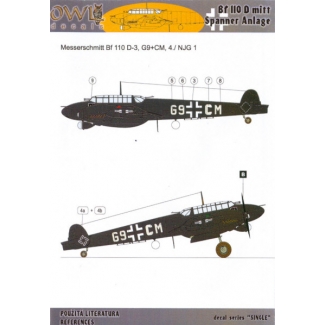 OWL DS48003 Messerschmitt Bf 110 D mitt Spanner Anlage (1:48)