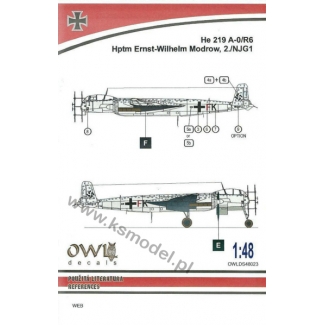 OWL DS48023 He 219 A-0/R6 G9+FK (W. Modrow) (1:48)
