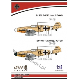 OWL DS48037 Bf 109 F-4/R3 trop NF+WG (1:48)