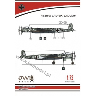OWL DS72025 He 219 A-0, 1L+MK, 2./NJGr.10 (1:72)
