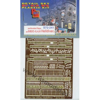 Part S72241 SB2C-3,4,5 Helldiver - performowane klapy (1:72)