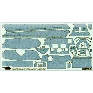 Tamiya 12649 Zimmerit Coating Sheet King Tiger Porsche Turret (1:35)