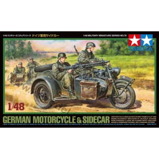 Tamiya 32578 German Motorcycle & Sidecar (1:48)