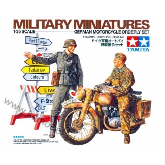 Tamiya 35241 German Motorcycle Orderly Set (1:35)