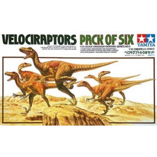 Tamiya 60105 Velociraptors Pack of Six (1:35)