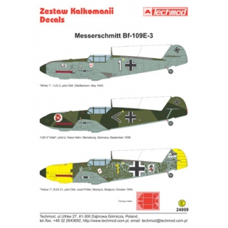Messerschmitt Bf-109E-3 (1:24)