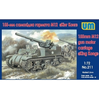 Unimodels 211 155mm M12 gun motor carriage "King Kong" (1:72)