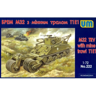 Unimodels 222 M32 TRV with mine trawl T1E1 (1:72)