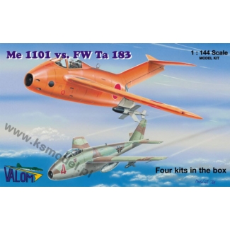 Valom 14401 Messerschmitt Me1101 vs. Focke-Wulf FW Ta 183 (1:144)