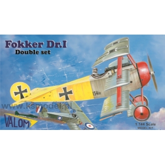 Valom 14407 Fokker Dr.I - Double set (1:144)