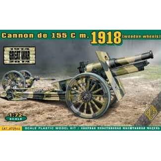 ACE 72544 Cannon de 155 C m.1918 (Wooden Wheels) (1:72)