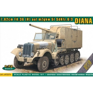 ACE 72574 7,62cm FK.36 (R) auf mZgkw 5t "Diana" SdKfz.6/3 (1:72)