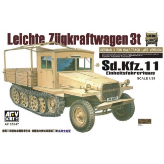 AFV Club 35047 Sd.Kfz.11 Leichter Zugkraftwagen 3t Einheitsfahrerhaus (1:35)