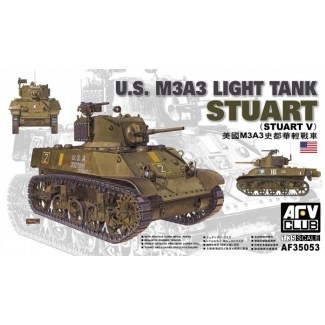 AFV Club 35053 U.S. M3A3 Light Tank Stuart (1:35)