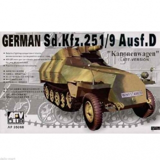 AFV Club 35068 German Sd.Kfz.251/9 Ausf.D Kanonenwagen (late version) (1:35)