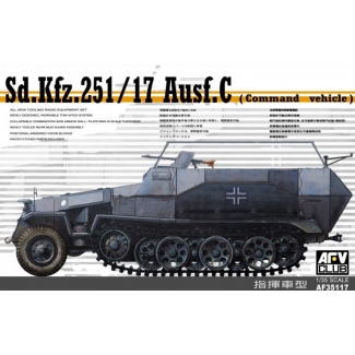 AFV Club 35117 Sd.Kfz. 251/17 Ausf. C (Command vehicle) (1:35)