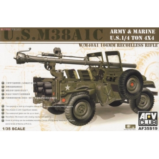 AFV Club 35S19 U.S. M38A1C w/ M40A1 106mm Recoilless Rifle (1:35)