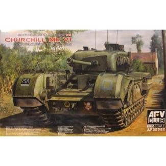 AFV Club 35S52 British Infantry Tank Churchill Mk VI w/ordnance QF 75mm Mk V Gun (1:35)