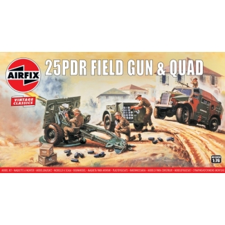 Airfix 01305V 25pdr Field Gun and Quad Vintage Classics (1:76)