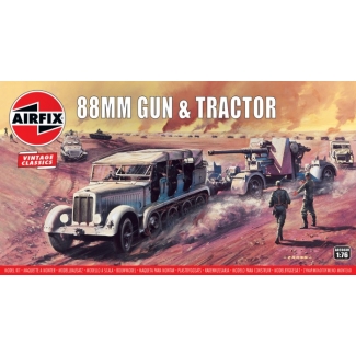 Airfix 02303V 88mm Flak Gun & Tractor Vintage Classics (1:76)