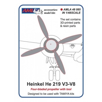 AML A48085 Heinkel He 219 V3-V8 (Four bladed propellers): Konwersja (1:48)
