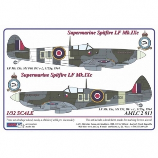 AML C2011 S.Spitfire MK IXC / 2 decal versions : DUoL (1:32)