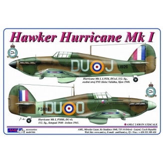 AML C2038 Hawker Hurricane Mk.I, 312  th Squadron RAF, DuoJ & DUoO (1:32)