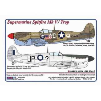 AML C4002 Spitfire Mk.V / Trop, / 2 decal versions (1:144)