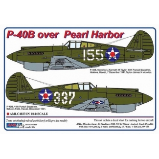 AML C4023 Curtiss P-40B over Pearl Harbor / 2 decal versions (1:144)