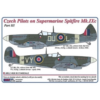 AML C4028 Czech pilots on S.Spitfire Mk.IXc, Part III (1:144)